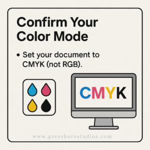 Confirm your color mode for printing