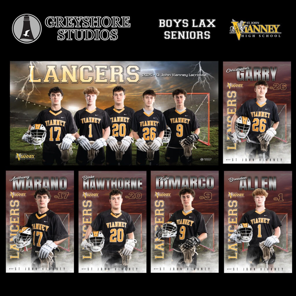 Lacrosse Senior banner photography design and print